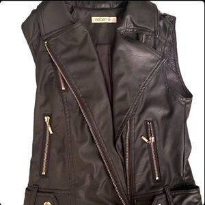 Arden B. Faux Leather Vest